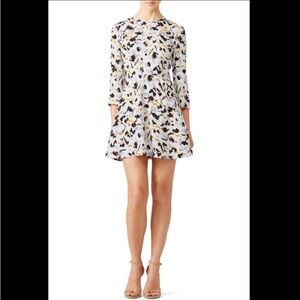 A.L.C. Multicolor Abstract Print Dress